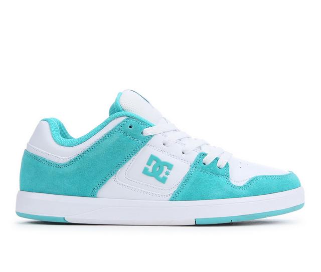 Women's DC Cure Skate Shoes in Teal/White color