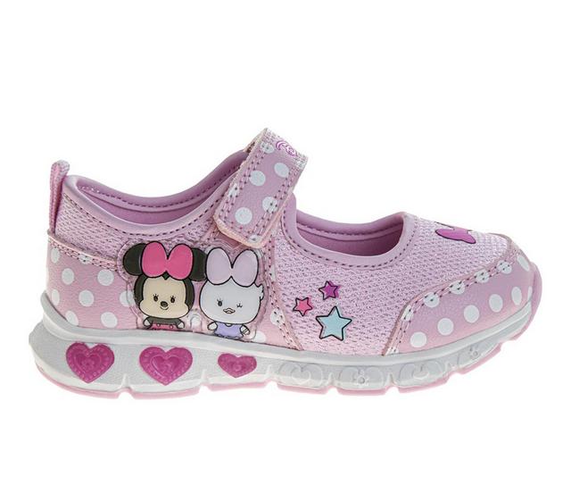 Girls' Disney Toddler Minnie Mouse Mary Jane Light Up Shoes in Pink color