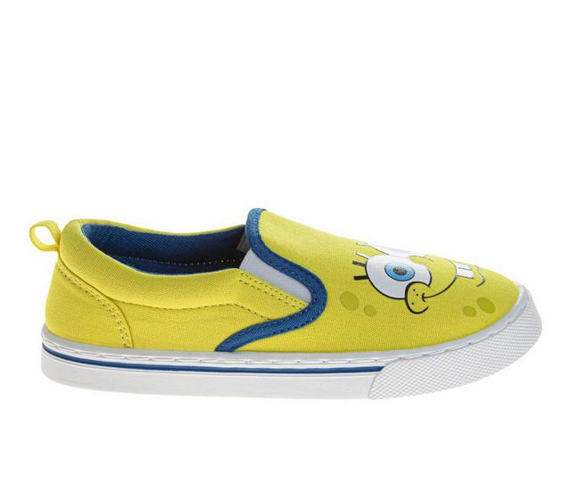 Boys' Nickelodeon Little Kid SpongeBob & Patrick Slip On Shoes in Yellow/Pink color