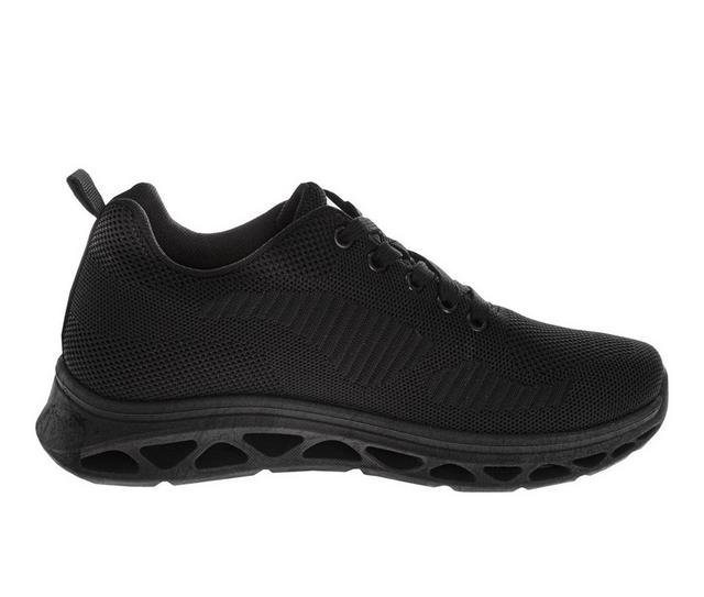 Men's Avalanche Lace Up Sneaker in Black/Black color