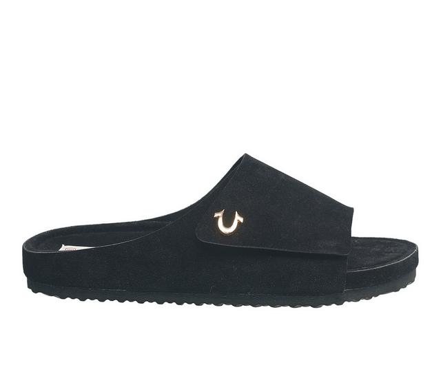 Men's True Religion Billy Sport Slides in Black color