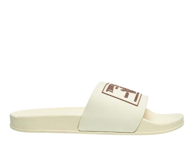 Men's True Religion Kendrick Sport Slides in Cream color