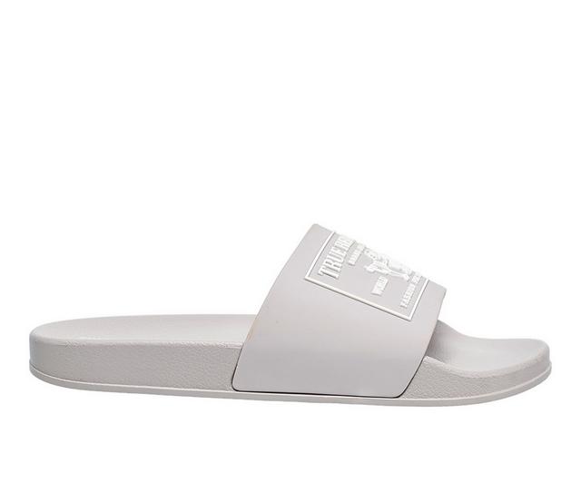 Men's True Religion Kendrick Sport Slides in Light Grey color