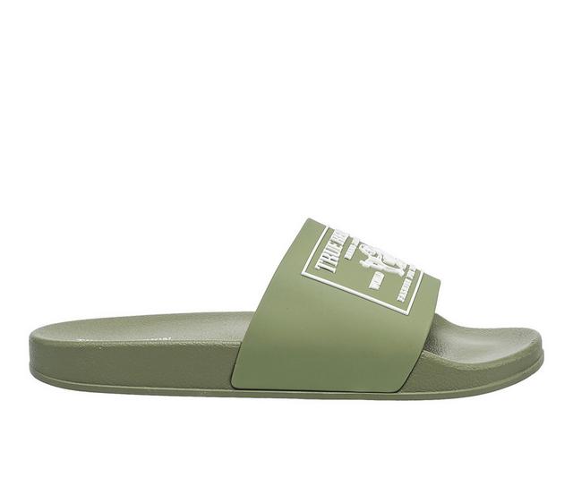 Men's True Religion Kendrick Sport Slides in Olive color