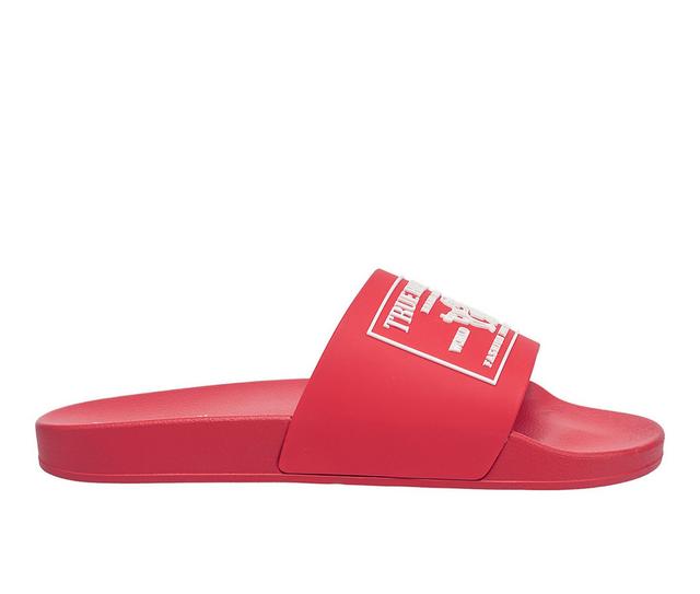 Men's True Religion Kendrick Sport Slides in Red color