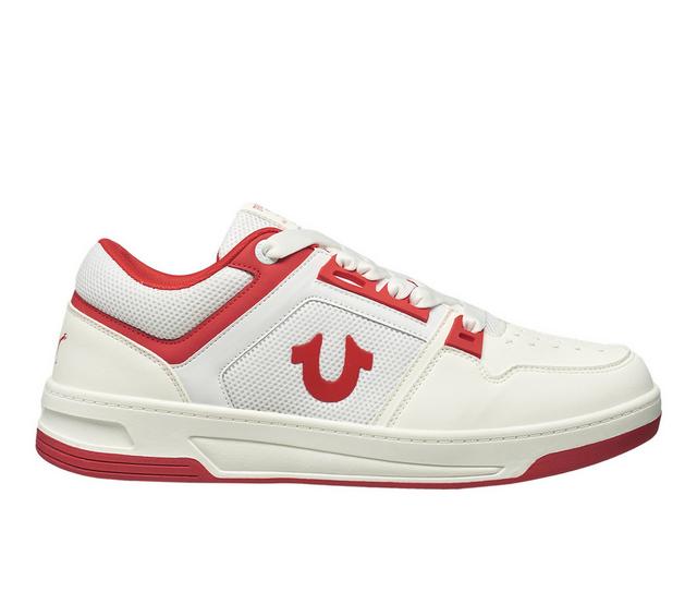 Men's True Religion Trey Sneakers in Wht/Red color