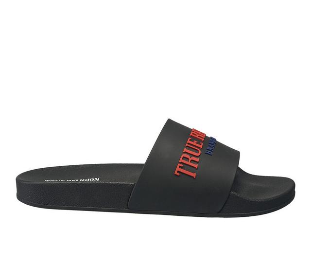 Men's True Religion Weezy Sport Slides in Black color