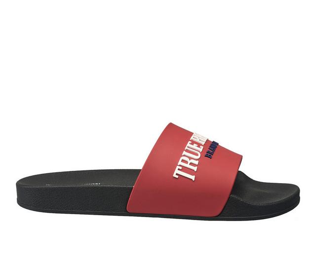 Men's True Religion Weezy Sport Slides in Red color