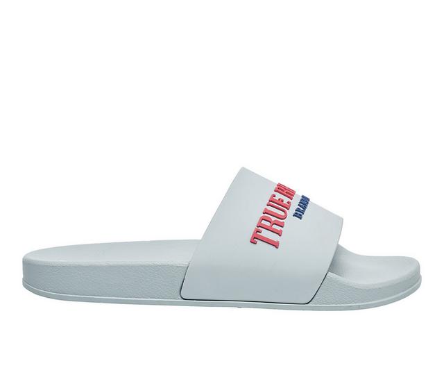 Men's True Religion Weezy Sport Slides in Grey color
