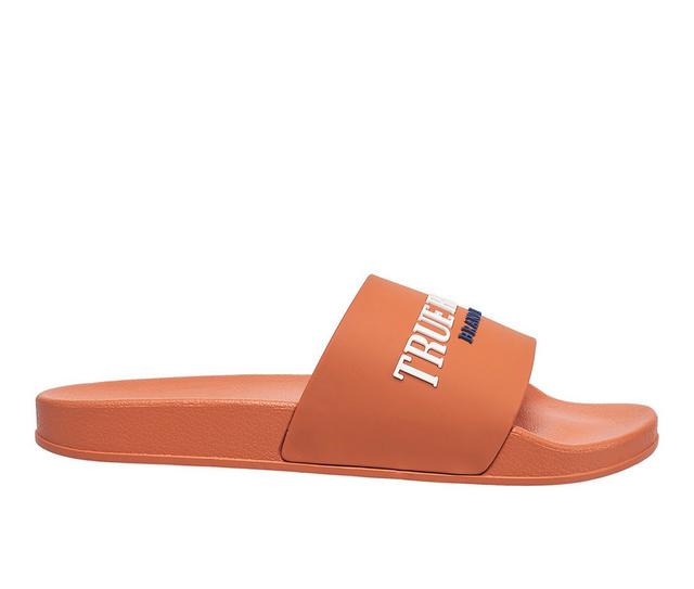 Men's True Religion Weezy Sport Slides in Orange color