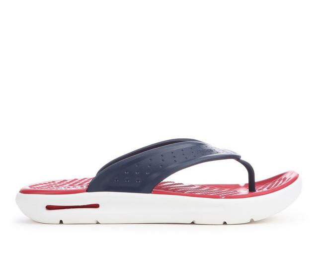 Men's Crocs InMotion Flip Flip-Flops in Navy/Red color