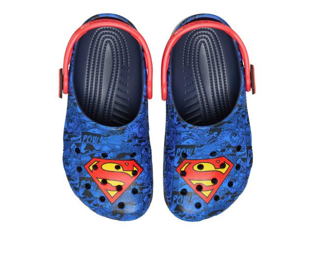 Men's Crocs Superman Classic Clog in Blue Multi color