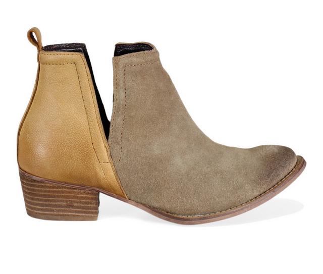 Women's DIBA TRUE Stop By Booties in Dust/Cognac color