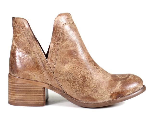 Women's DIBA TRUE Work Nerd Booties in Tan color