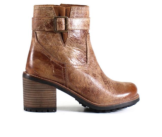 Women's DIBA TRUE Craze Hot Moto Boots in Tan color