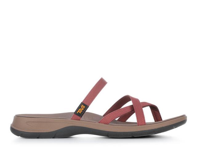 Women's Teva TirraTraveler Flip Sandals in Mahogany color