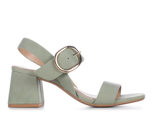 Women's Solanz Kimmy Dress Sandals in Dk Sage color