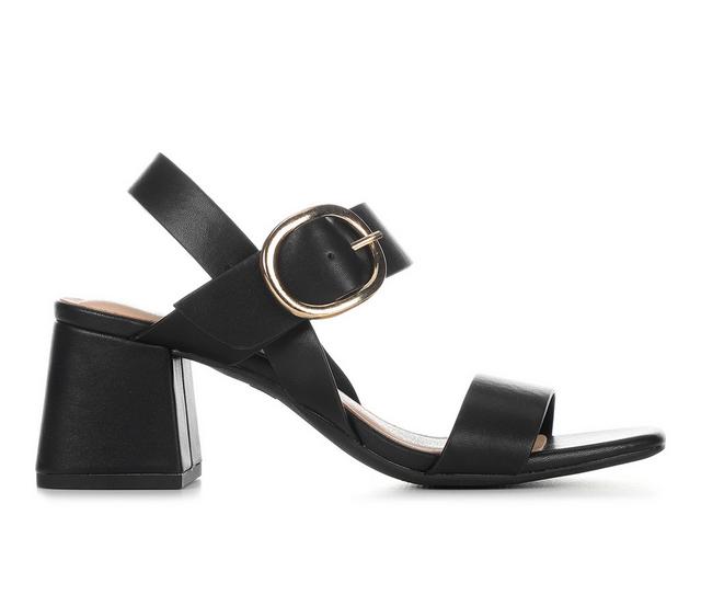 Women's Solanz Kimmy Dress Sandals in Black color