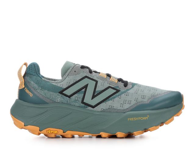 Men's New Balance Hierro Trail Running Shoes in Green/Gum color