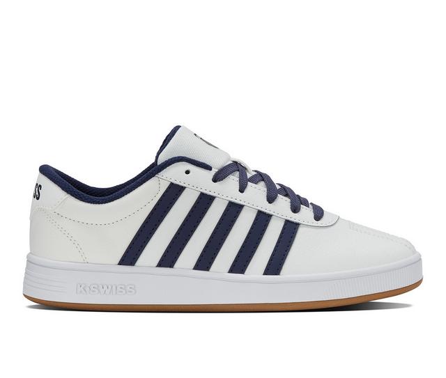 Boys' K-Swiss Big Kid Classic Pro GS Sneakers in White/Navy/Gum color