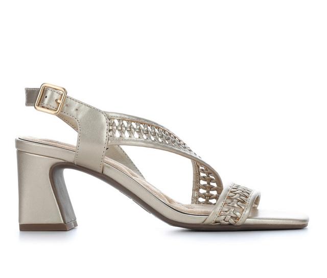 Women's Easy Street Rowan Dress Sandals in Champagne color
