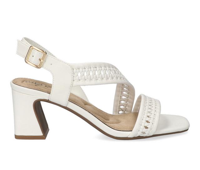 Women's Easy Street Rowan Dress Sandals in White color