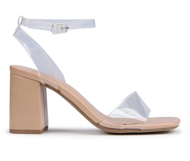 Women's Delicious Spaniel-S Dress Sandals in Clear Lucite color