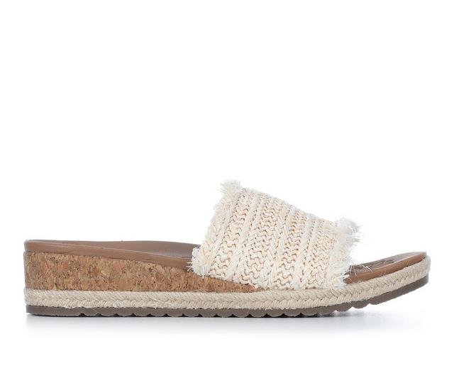 Women's Skechers Cali Breezie Feels 119511 Wedge Sandals in Natural Jute color
