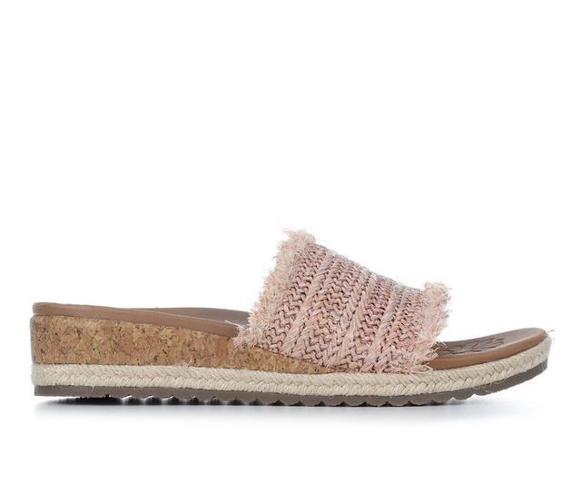 Women's Skechers Cali Breezie Feels 119511 Wedge Sandals in Blush color