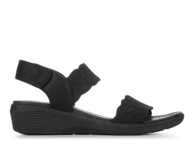 Women's Skechers Cali Arya Rise 163165 Wedge Sandals in Black color