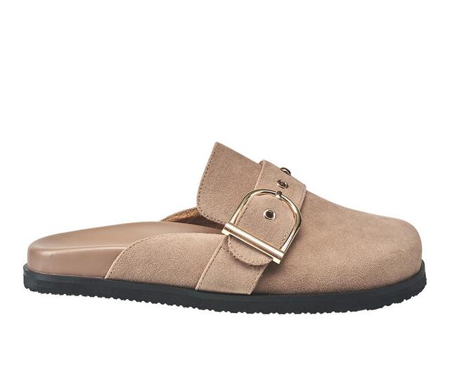 Women's French Connection Reina Footbed Sandals in Taupe color