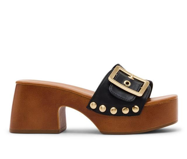 Women's Madden Girl Woodland Dress Sandals in Black color