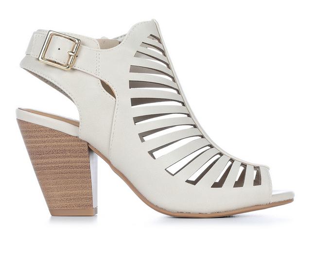 Women's Y-Not Cammie Heeled Sandals in Dk Nude color
