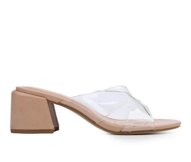 Women's Y-Not Spirit-S Dress Sandals in Clear/Nude color