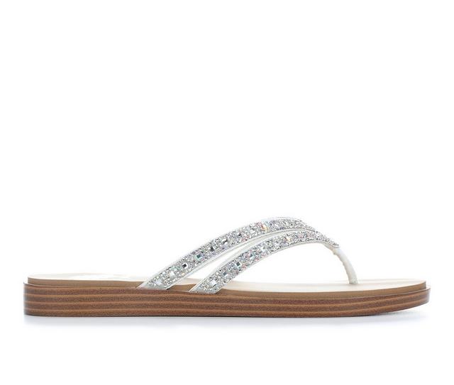 Women's Yellow Box Dayton Flip-Flops in White color