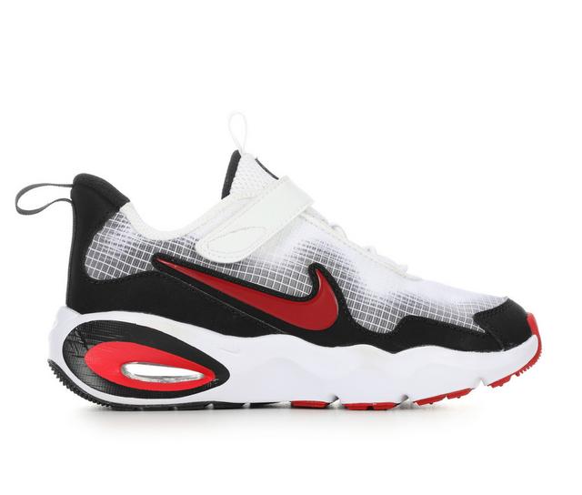 Boys' Nike Little Kid Air Max Nova Running Shoes in Wht/UnivRed/Blk color