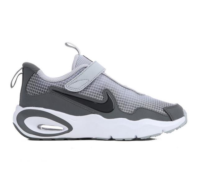 Boys' Nike Little Kid Air Max Nova Running Shoes in Gry/Blk/IronGry color