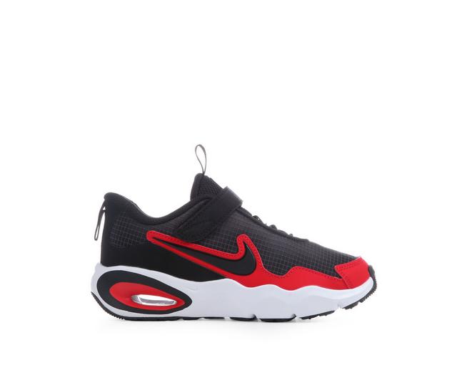 Boys' Nike Little Kid Air Max Nova Running Shoes in Anth/Blk/UnivRd color