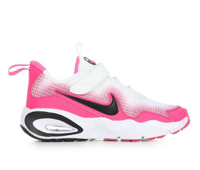 Girls' Nike Little Kid Air Max Nova Running Shoes in Wht/Lsr Fuchsia color