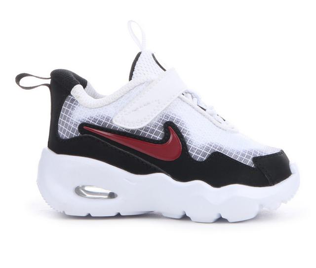 Kids' Nike Infant & Toddler Air Max Nova Running Shoes in Wht/UnivRed/Blk color