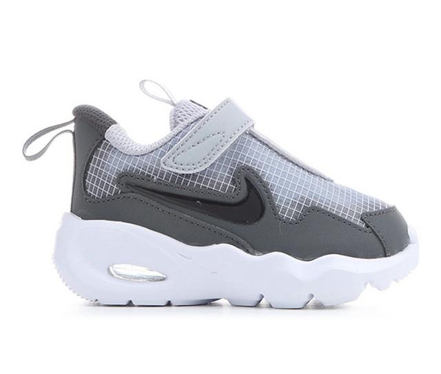 Kids' Nike Infant & Toddler Air Max Nova Running Shoes in Grey/Blk-Iron color