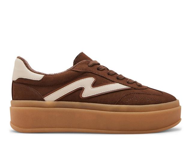 Women's Madden Girl Mightty Platform Sneakers in Brown color