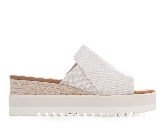 Women's TOMS Diana Mule Wedge Sandals in Natural color