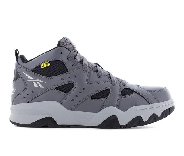 Men's REEBOK WORK ATR Decimator Mid Work Boots in Grey color