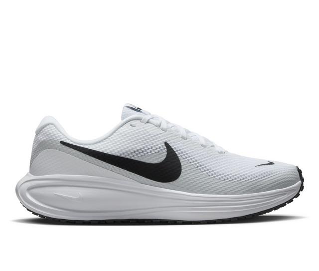 Women's Nike Revolution 8 Running Shoes in Wht/Blk color