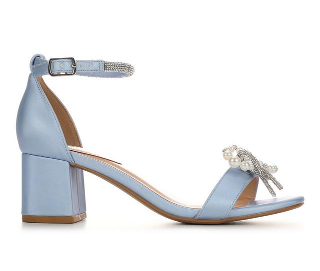 Women's Delicious Sun-S Heeled Sandals in L-Blue Pu color