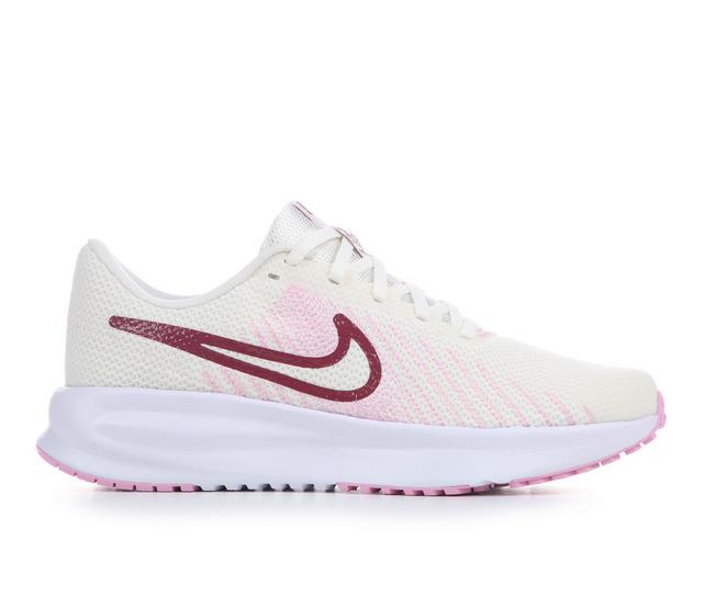 Women's Nike Run Defy Running Shoes in Sail/Pink 111 color