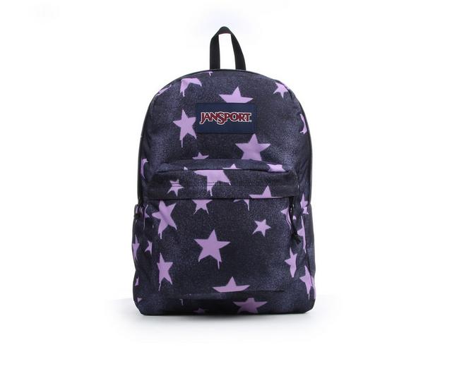 Jansport Sportbags Superbreak Plus Backpack in Stars Lilac color