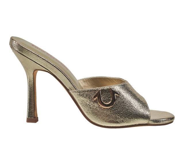 Women's True Religion Trophia Dress Sandals in Gold color