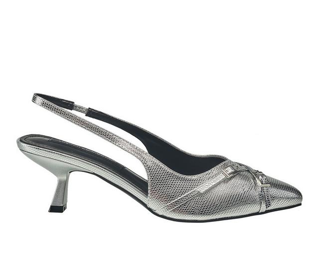 Women's French Connection Buckles Pumps in Silver color